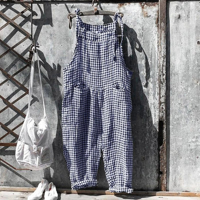 Tuta da donna a righe larghe e vintage ideale per l'estate