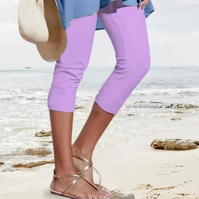 Ingrid - Pantalon élastique taille haute