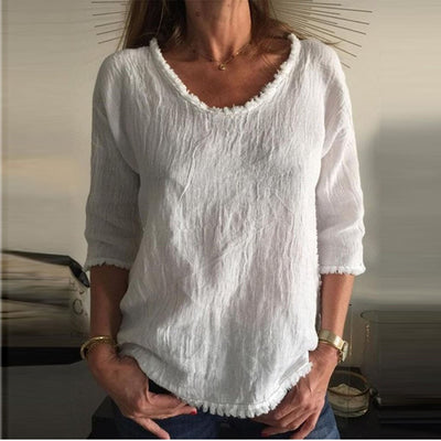 Camiseta informal de lino - Charleigh