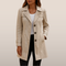 Trench da donna con bottoni - Giacca da stagione intermedia con colletto