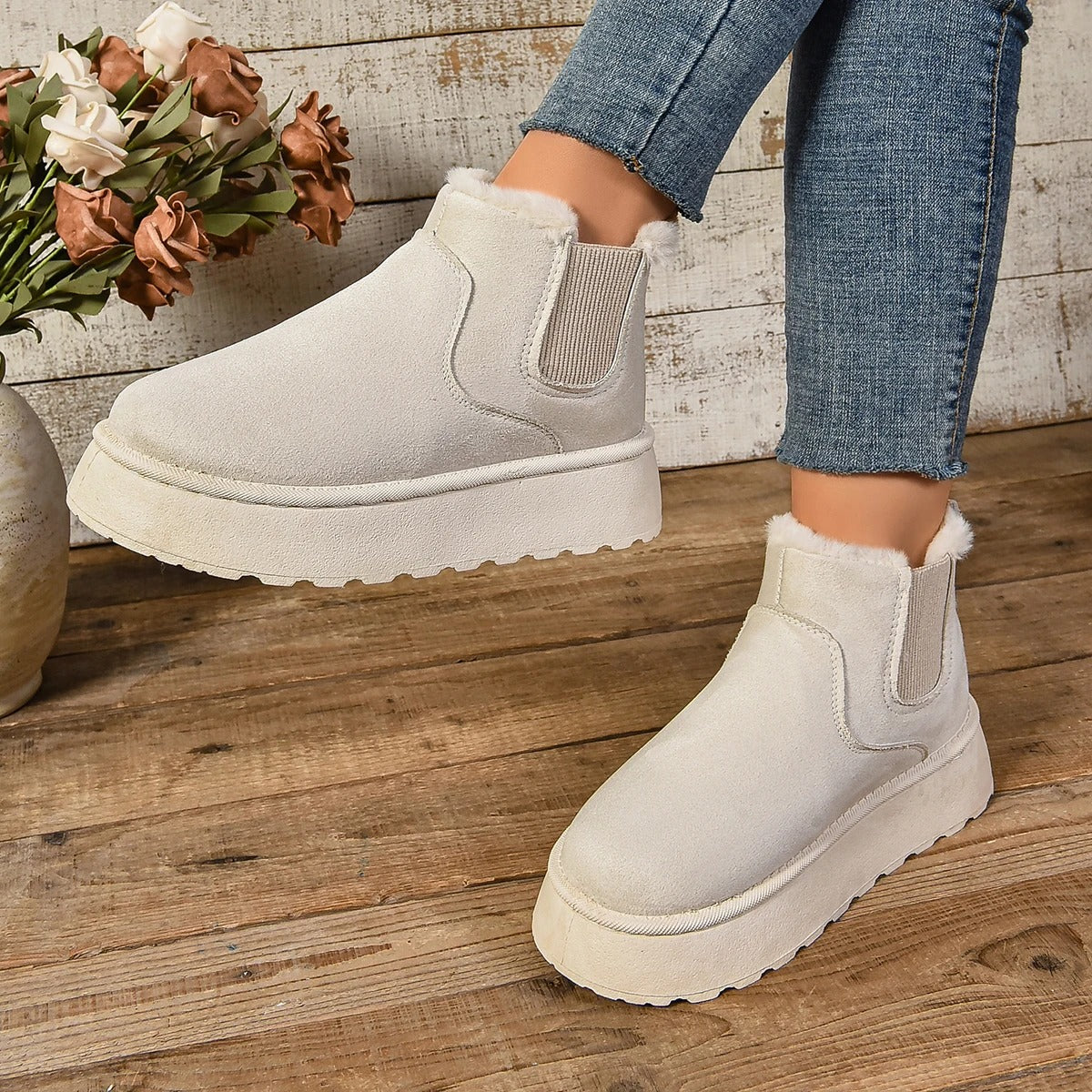 Botas de piel de mujer