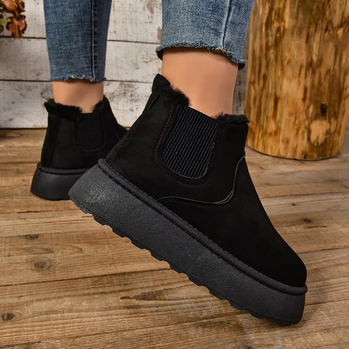 Botas de piel de mujer