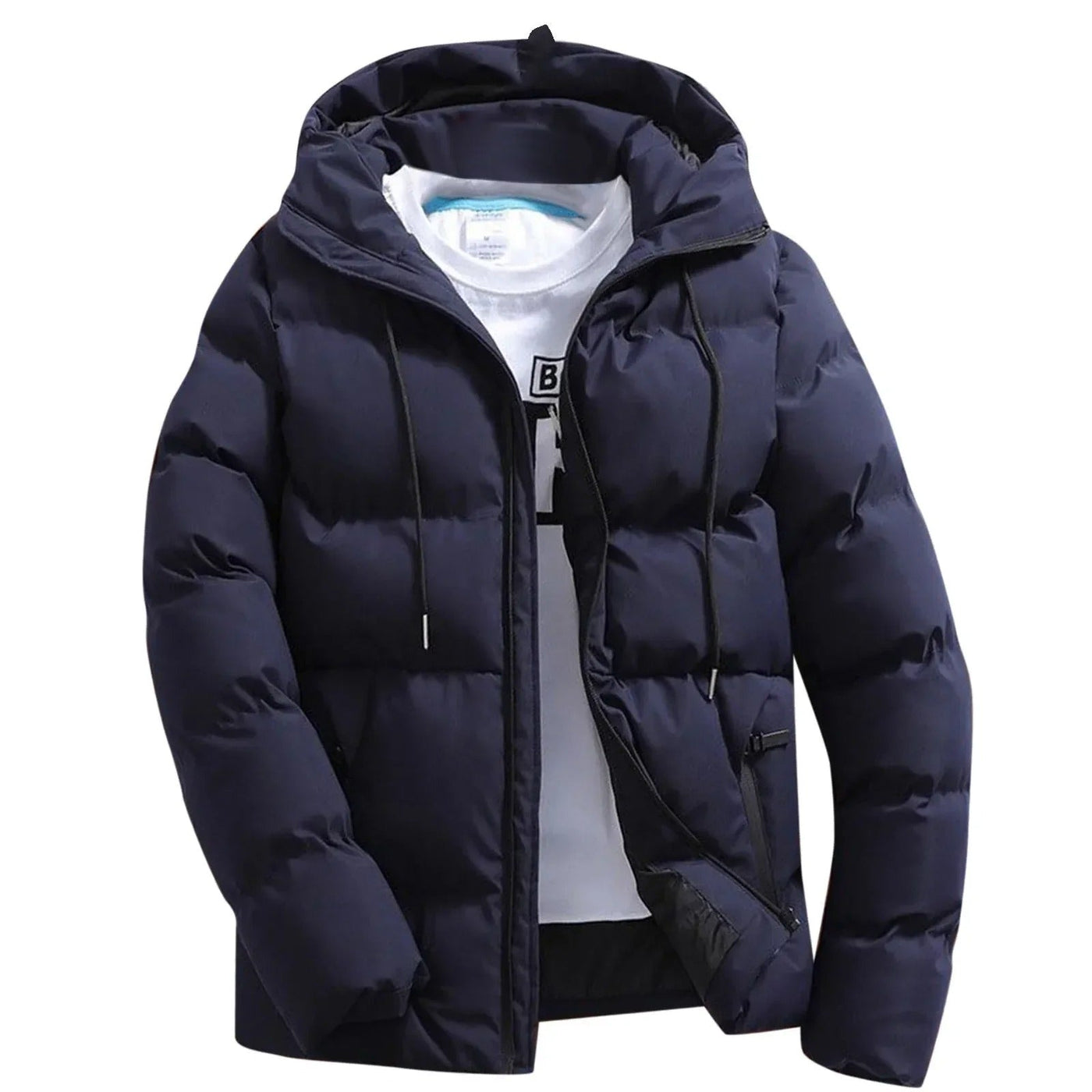 Chaqueta polar con capucha para hombre