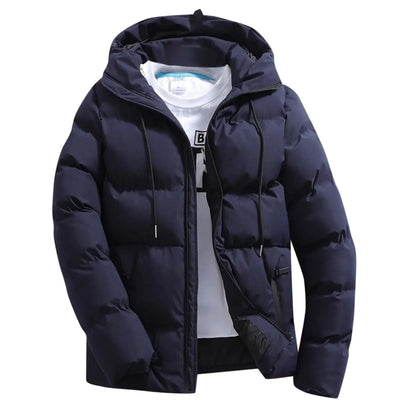 Chaqueta polar con capucha para hombre