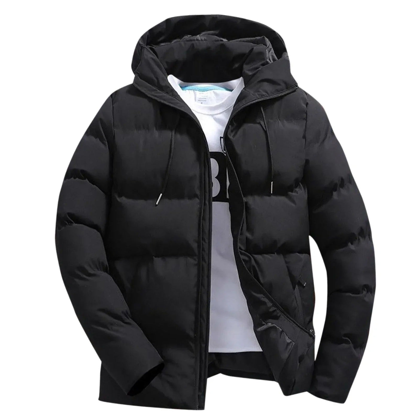 Chaqueta polar con capucha para hombre