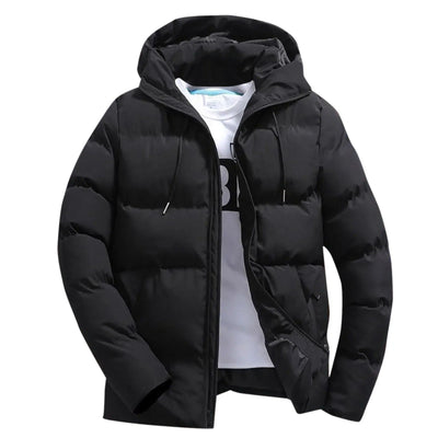 Chaqueta polar con capucha para hombre