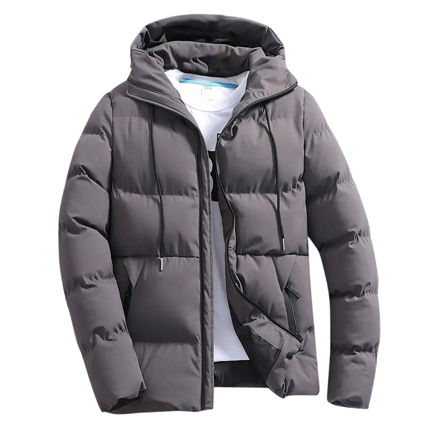 Chaqueta polar con capucha para hombre