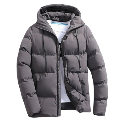 Chaqueta polar con capucha para hombre