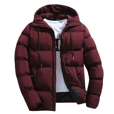Chaqueta polar con capucha para hombre