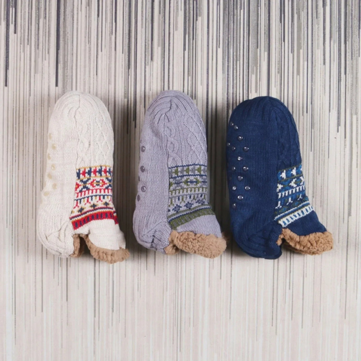 Chaussettes d'hiver antidérapantes pour l'intérieur