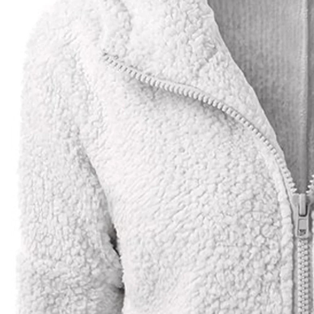 Giacca invernale da donna con cappuccio in pile