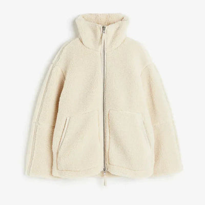 Avelena - Giacca Teddy calda e oversize