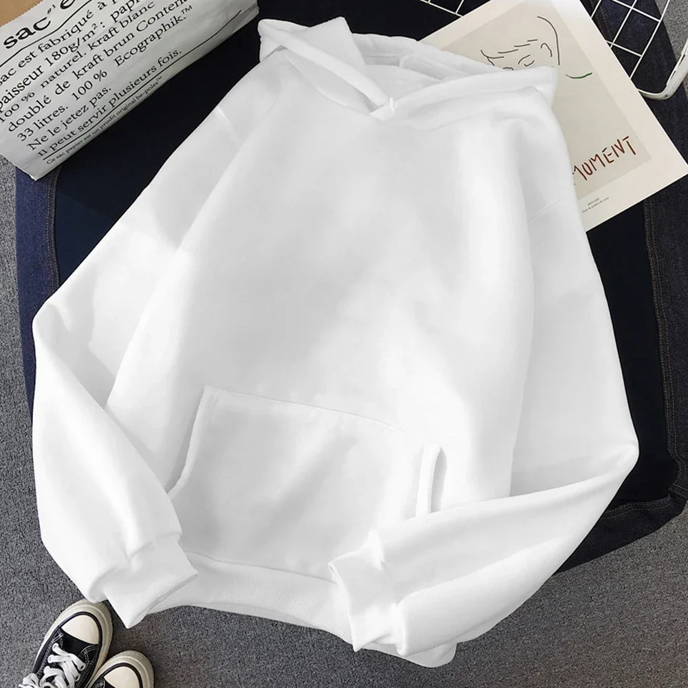 Felpa con cappuccio da donna - Vestibilità oversize - Felpa - Tasca a marsupio - Polsini a costine - Stile casual