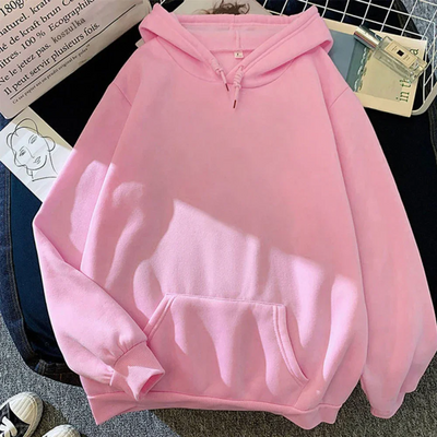 Felpa con cappuccio da donna - Vestibilità oversize - Felpa - Tasca a marsupio - Polsini a costine - Stile casual