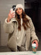 Avelena - Giacca Teddy calda e oversize