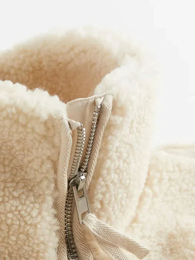 Avelena - Giacca Teddy calda e oversize
