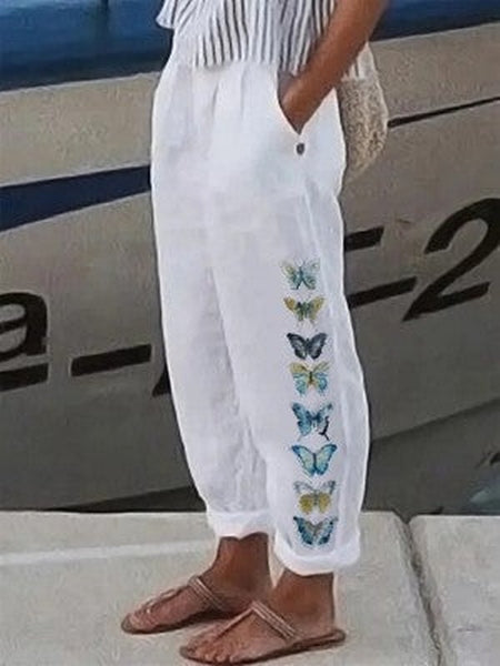 Pantalones de algodón ligeros para una comodidad relajada y diaria.