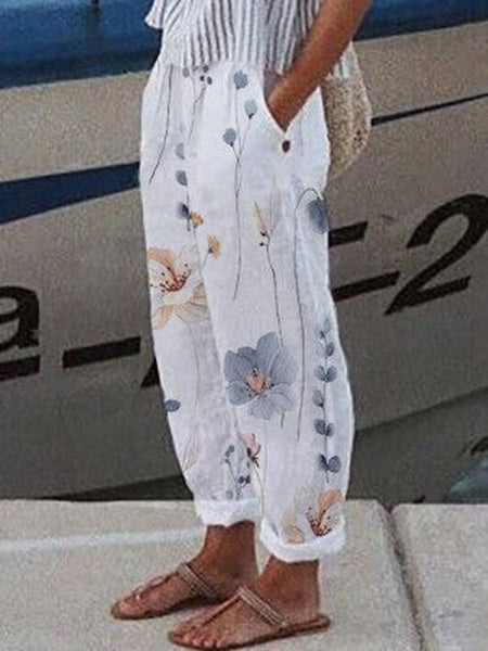 Pantalones de algodón ligeros para una comodidad relajada y diaria.