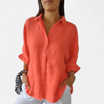 Old Monarchy | Chemise d'été en lin pour femme : grâce naturelle et élégance respirante