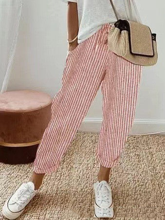 Kelly - Pantalon décontracté imprimé multicolore