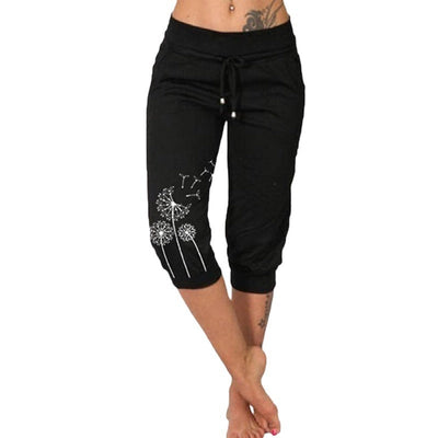Megan - Pantalon large taille haute décontracté à la mode Pantalon court taille haute