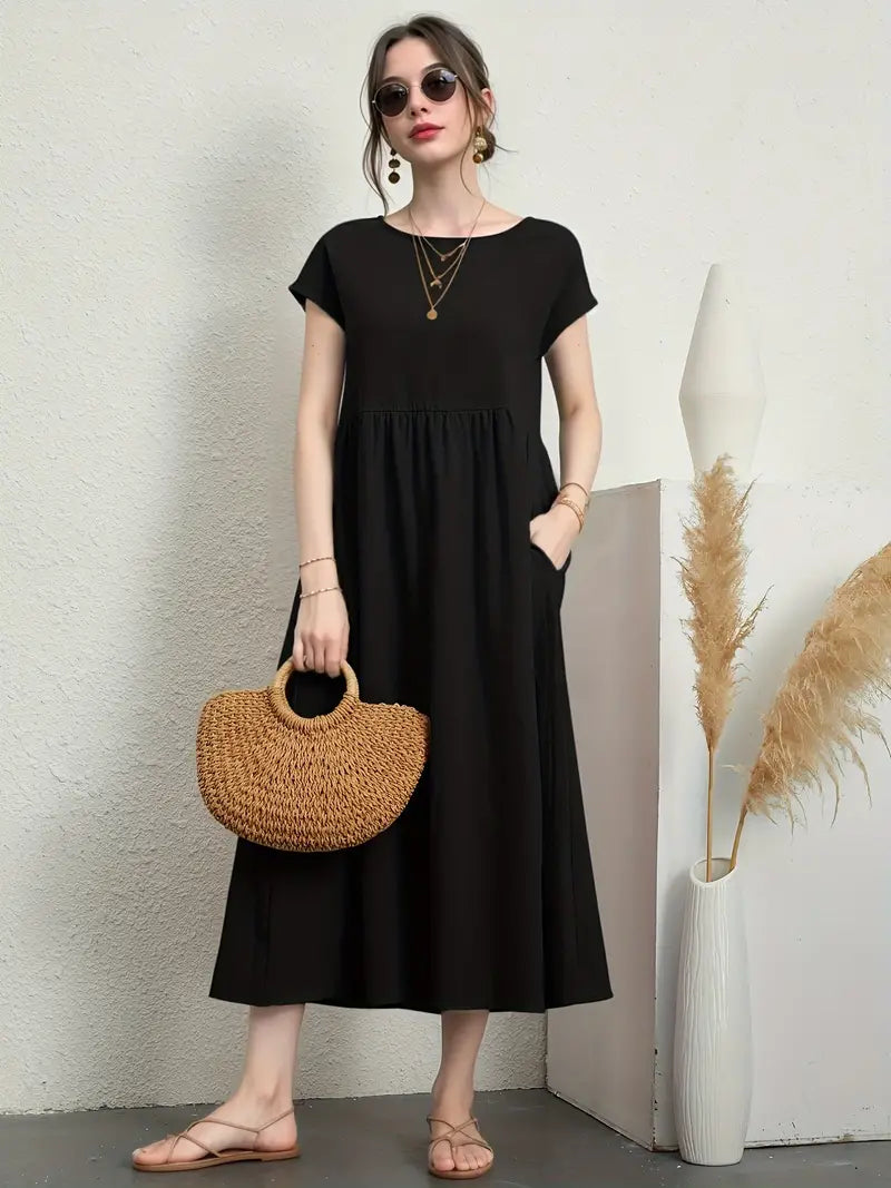 Emberly - Vestido casual y cómodo para mujer