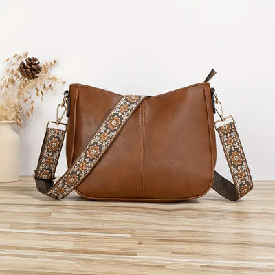 Borsa a tracolla da donna - Pelle vegana - Tracolla regolabile - Elegante e per tutti i giorni