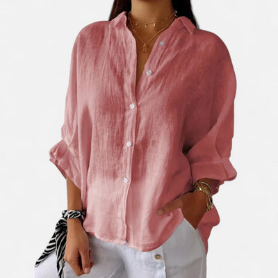 Old Monarchy | Chemise d'été en lin pour femme : grâce naturelle et élégance respirante