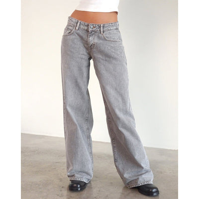 Jasmine - Pantalon large en jean pour femme