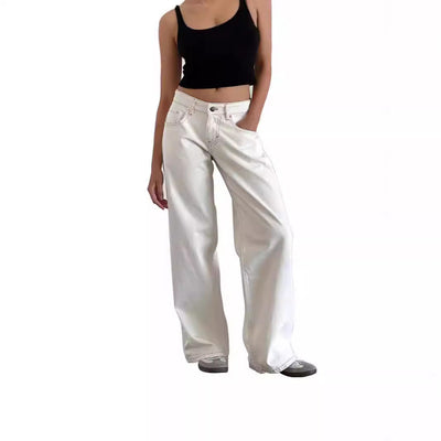 Jasmine - Pantalon large en jean pour femme