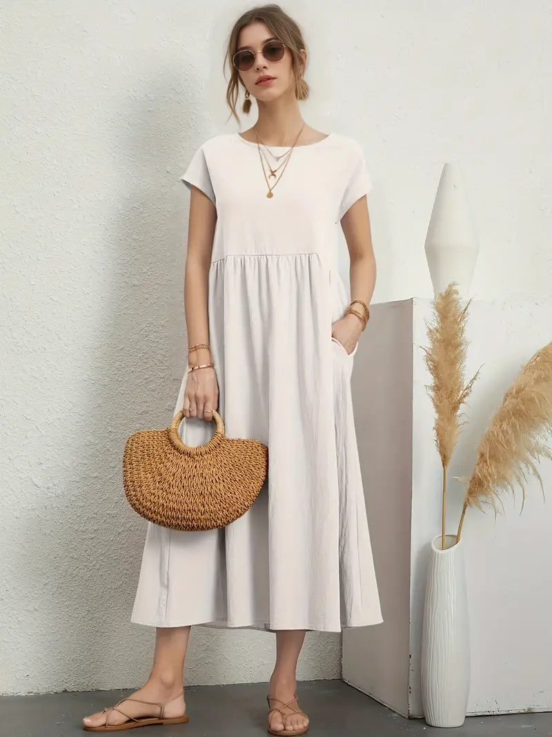Emberly - Vestido casual y cómodo para mujer