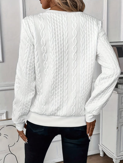 Elegante maglione lavorato a maglia