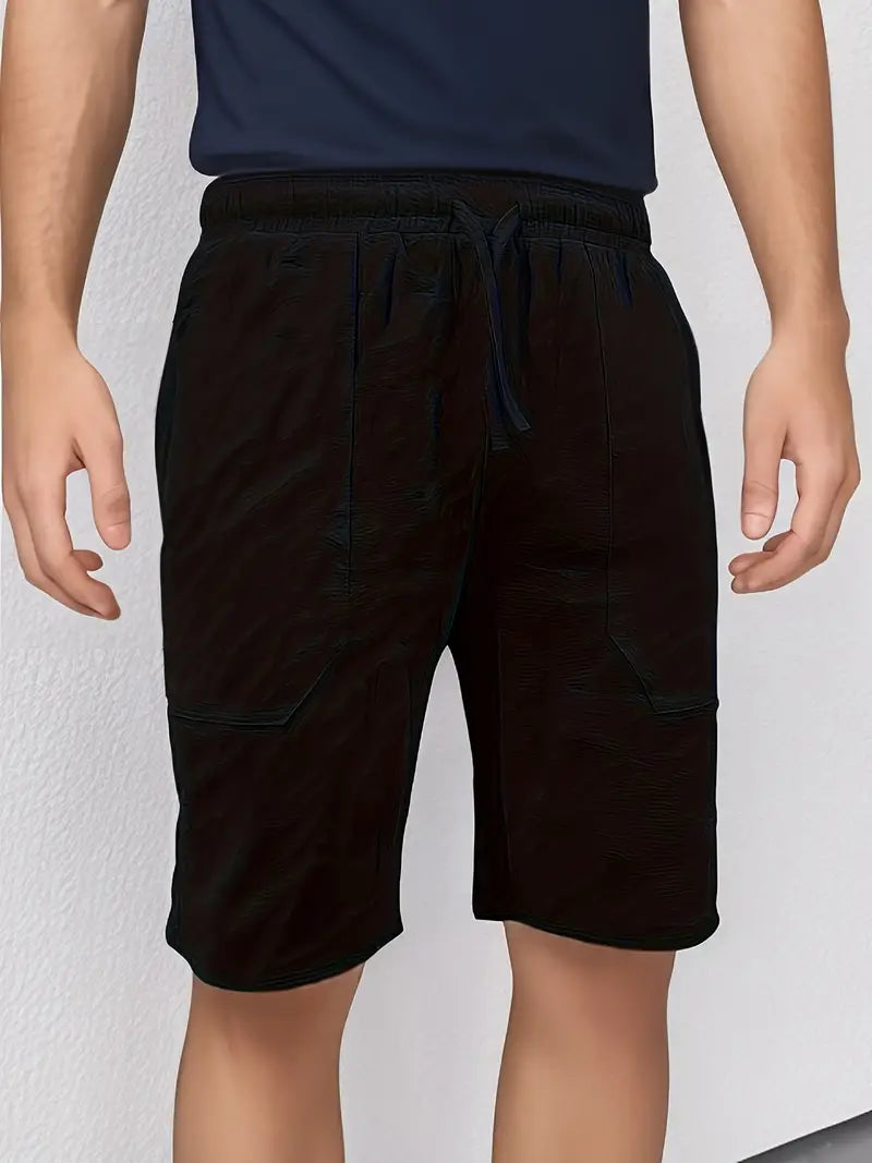 Short décontracté en lin pour homme