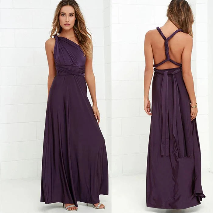 Elegante vestido cruzado de punto - Zara