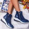 Orthopedic boots for medium height in leather height | Lisa