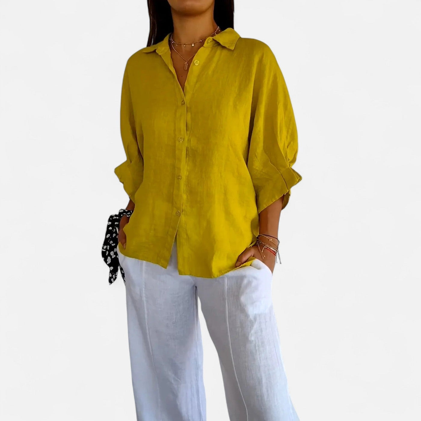 Old Monarchy | Chemise d'été en lin pour femme : grâce naturelle et élégance respirante