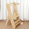 Torre di apprendimento Montessori pieghevole per bambini - Aiuto cucina portatile in legno naturale