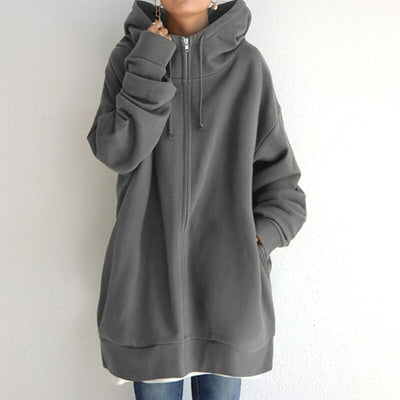 Accogliente maglione invernale con ampio cappuccio - Cassandra