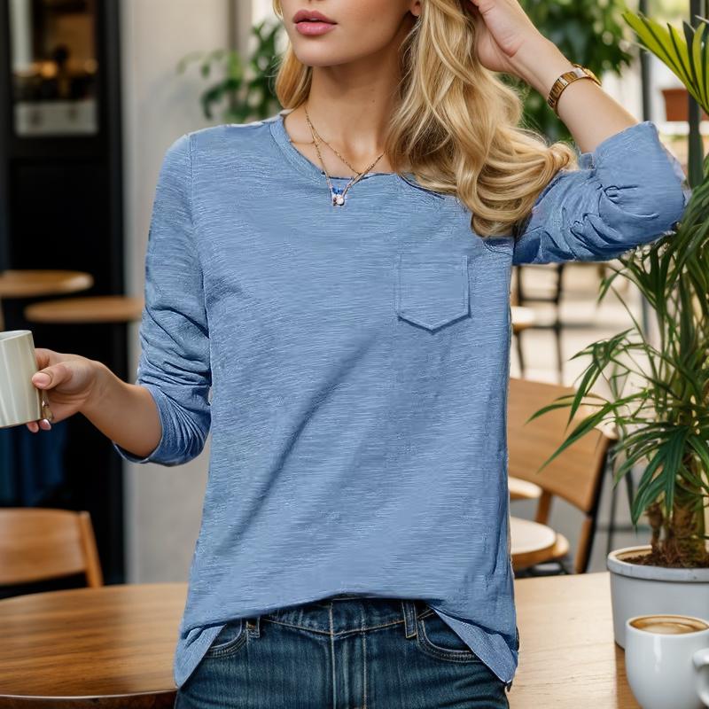Camicia autunnale a maniche lunghe da donna | Perfetta per tutte le stagioni