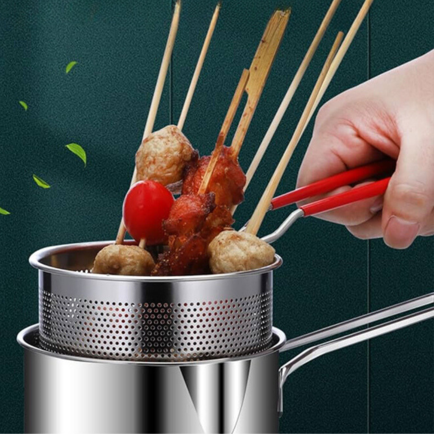 CookPro - Kit di frittura compatto con pasta salva olio