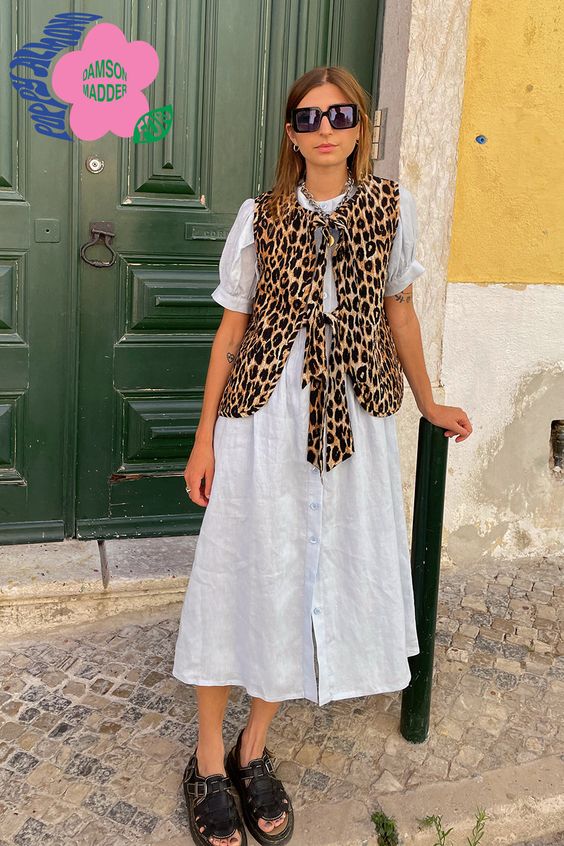 Leonie - Cardigan leopardato primaverile