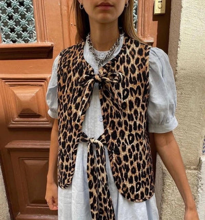 Leonie - Cardigan leopardato primaverile