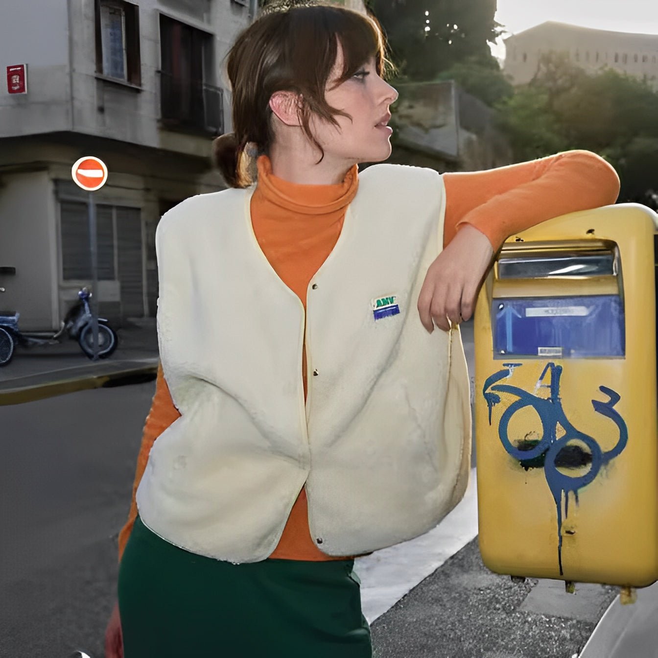 Gilet senza maniche da donna - Abbottonato, morbido e confortevole