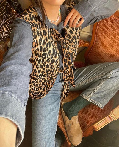 Leonie - Cardigan leopardato primaverile