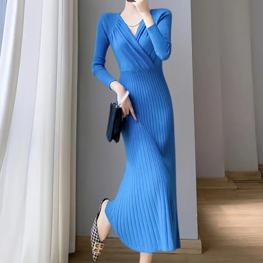 ARWENA - Elegante vestido de punto para mujer