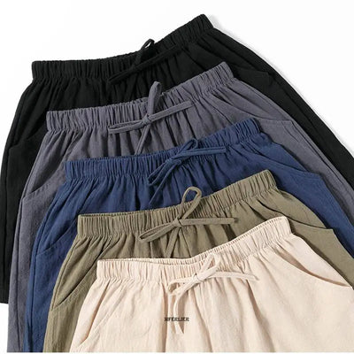 Short en lin taille haute oversize pour l'été 2025