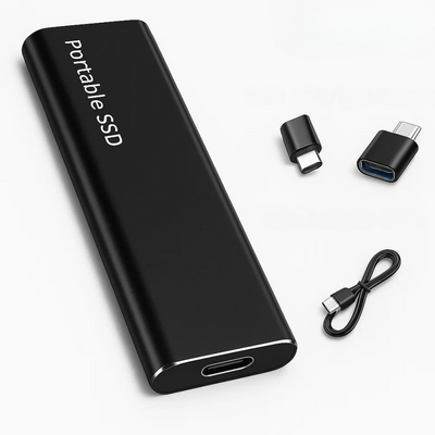 SSD portable avec transfert de données USB-C rapide