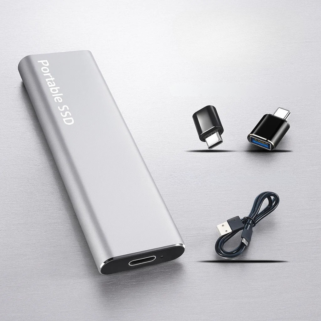 SSD portable avec transfert de données USB-C rapide