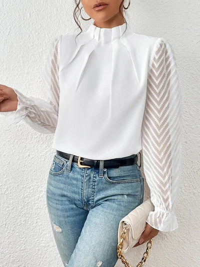 Elegante top de manga larga para mujer | Ideal para días de relax