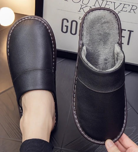 Pantuflas de piel lujosas y cómodas | Ideales para el día a día